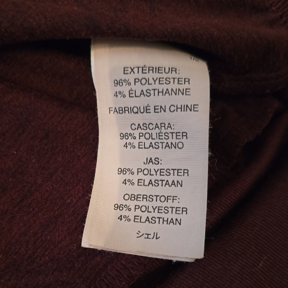 Women's Long Sleeve Crewneck Top in Plum - Picture 4 of 7